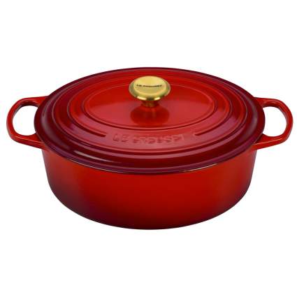 le cruset dutch oven red