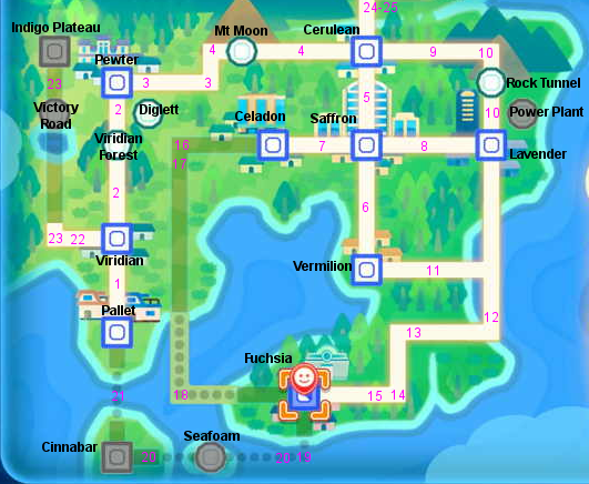 Pokemon Lets Go Map.