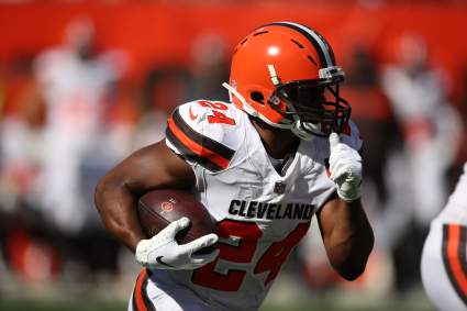 WATCH: Browns’ Nick Chubb ‘Mosses’ Bengals Defender for TD Catch