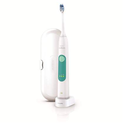 White electric toothbrush