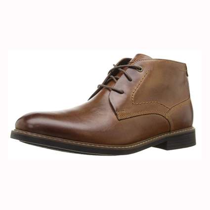 brown rockport men's chukka boot