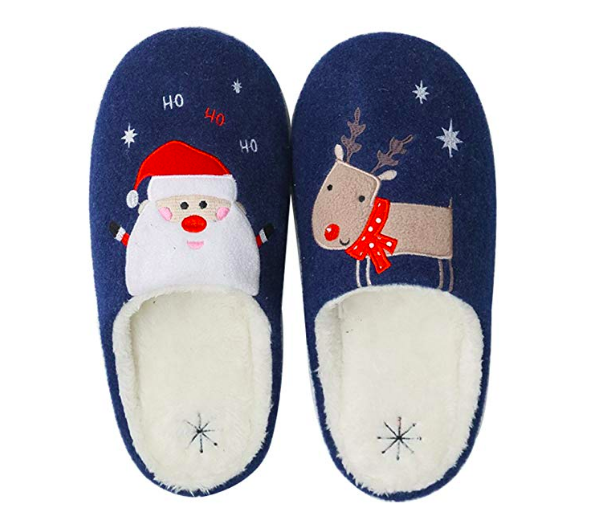 mens santa slippers