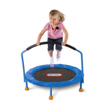 trampoline with handle bar