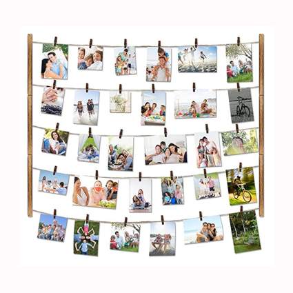 clothes line style photo collage