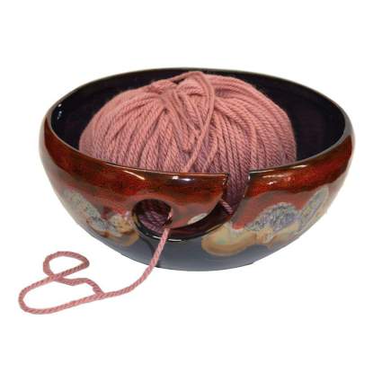 glazed yarn bowl