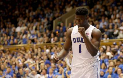 LOOK: Incredible Proof Duke’s Zion Williamson Can Easily Hit Head on Rim