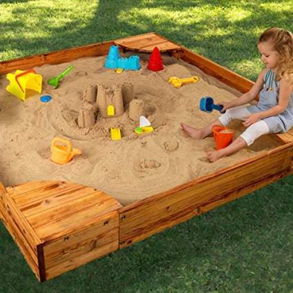 KidKraft Wooden Backyard Sandbox