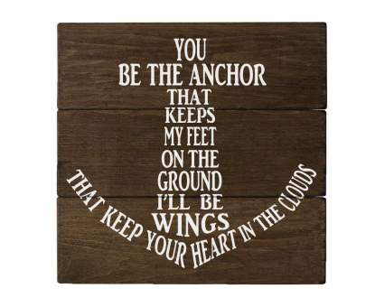 anchor wood sign