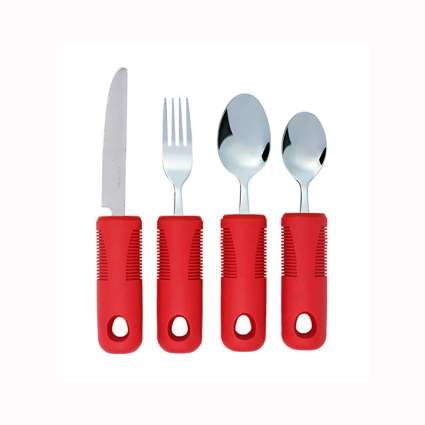 red adaptive utensils