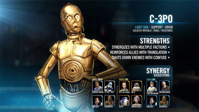 Star Wars Galaxy of Heroes C-3PO Kit Reveal