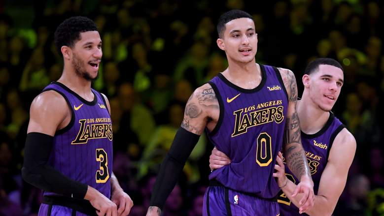 Kyle Kuzma, Josh Hart, Lonzo Ball