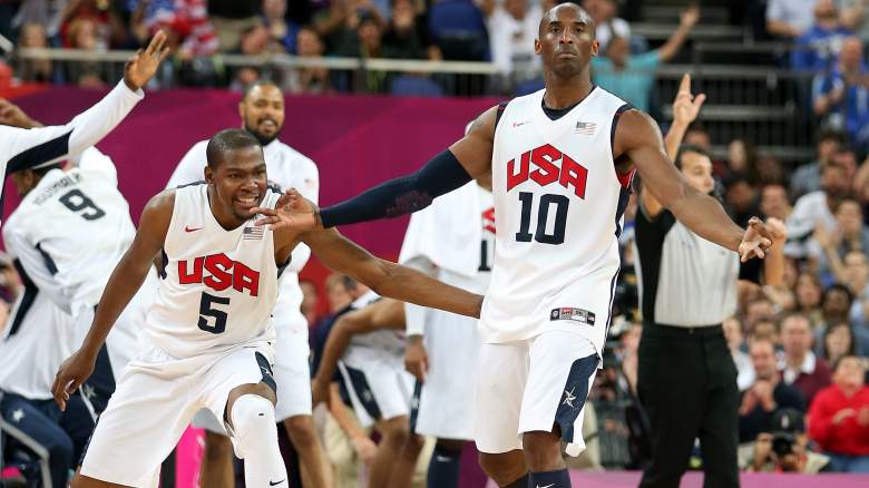 Kobe Bryant & Kevin Durant– United States vs Australia at the 2012 Summer Olympics calls Michael Jordan and Kobe the greatest of all-time