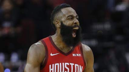 WATCH: James Harden Shoves Camera After Rockets Loss to Nets