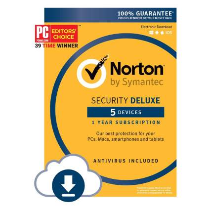 Yellow norton security box
