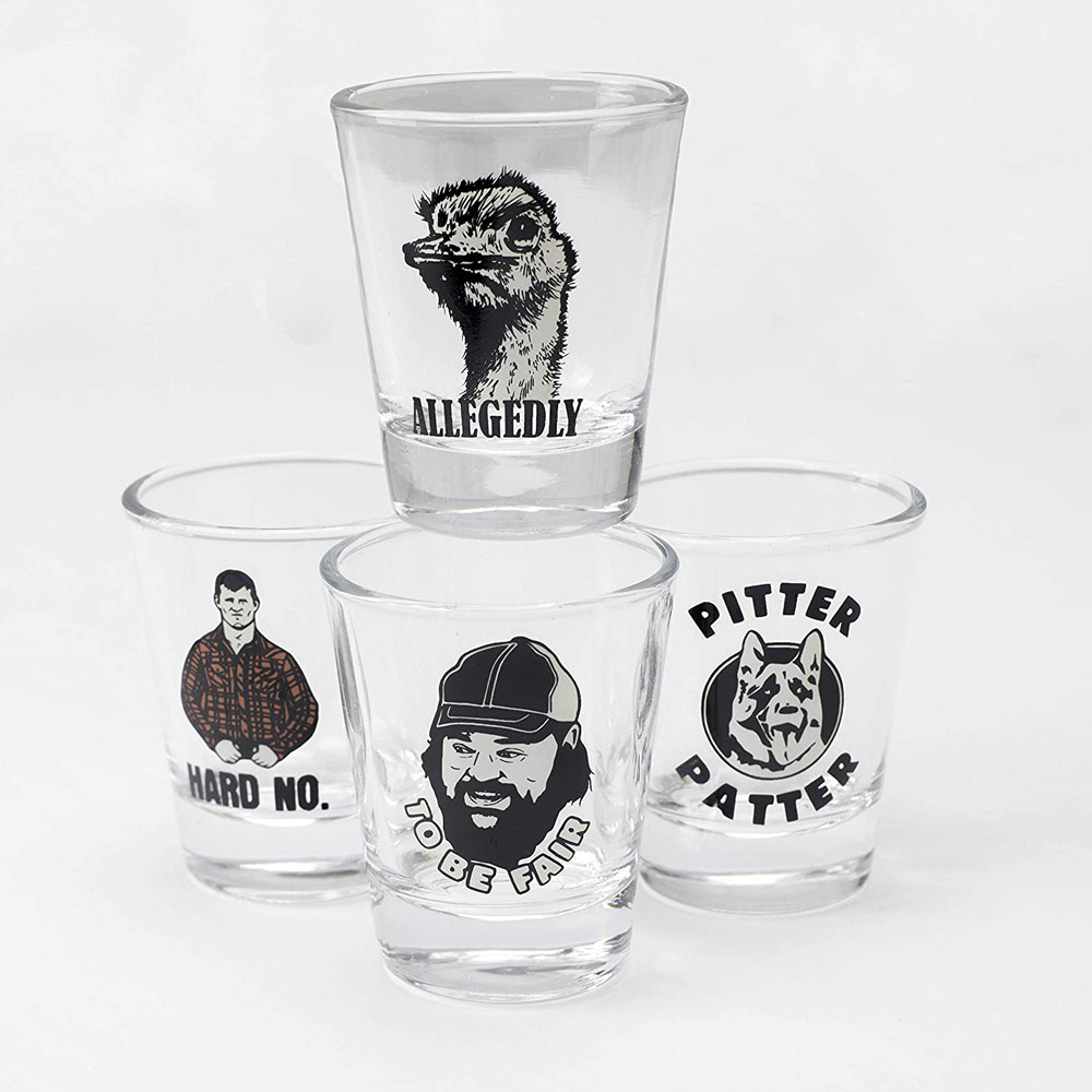 Novelty Birthday Gift Idea No human being is Illegal Shot Glasses