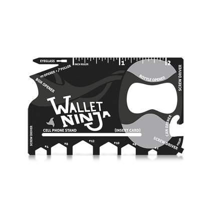 Black wallet ninja tool