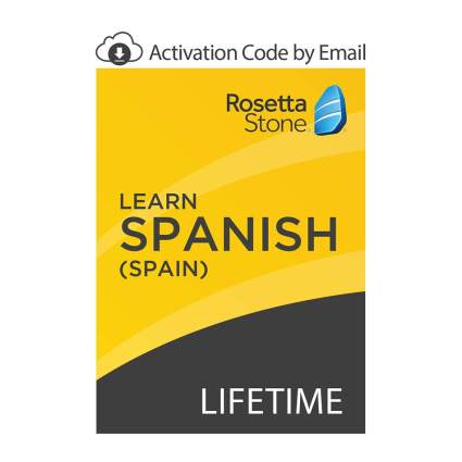 Rosetta Stone Learn Spanish yellow cover
