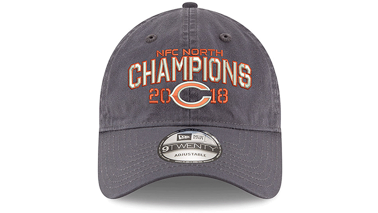 bears nfc north champs hat