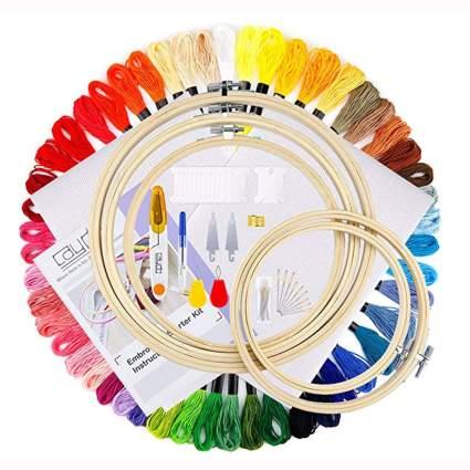 embroidery starter kit with hoops