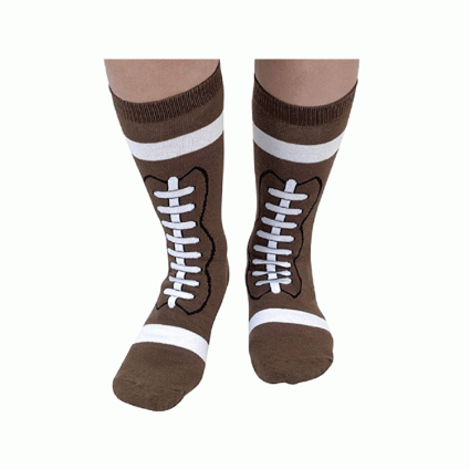 novelty football socks