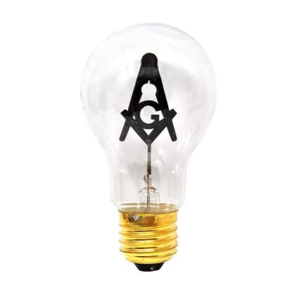 freemason symbol light bulb