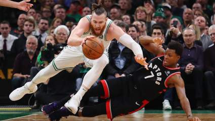 WATCH: Celtics’ Aron Baynes Goes Down with Ankle Injury