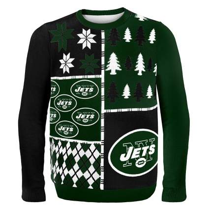 jets ugly christmas sweater