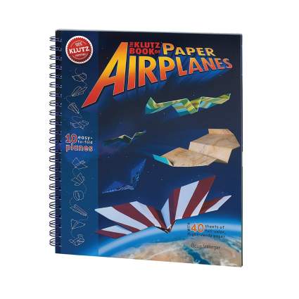 Klutz paper airplane book aviation gifts
