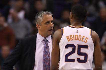 WATCH: Suns Coach & Mikal Bridges Get Heated in Loss to Blazers
