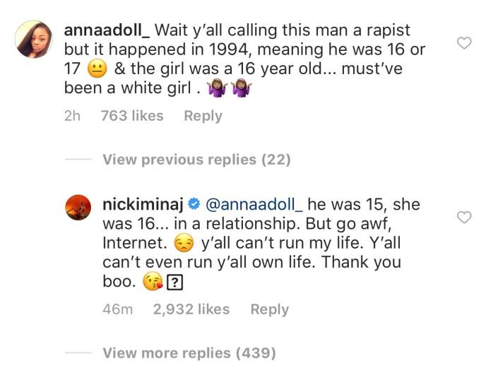 Nicki Minaj defends boyfriend