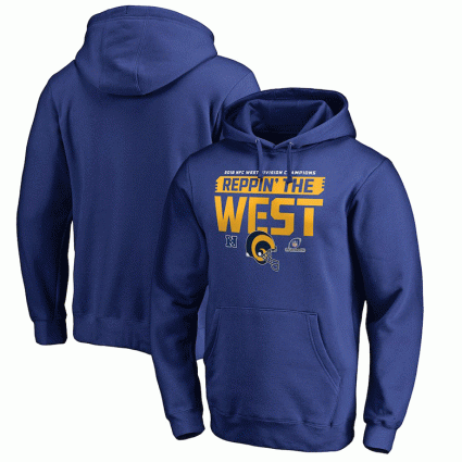 rams nfc west champions hoodies