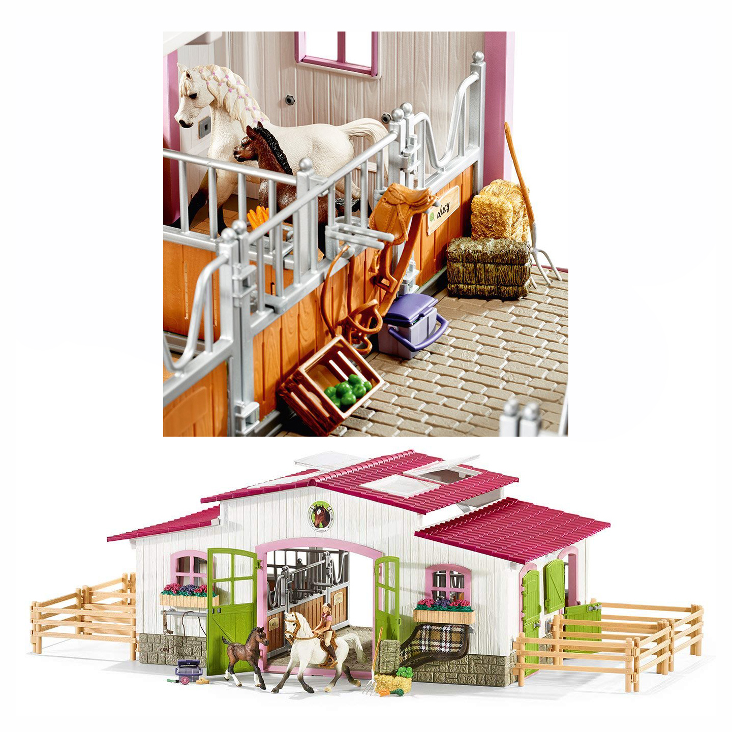 horse stable toy set