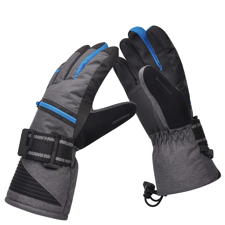 Mens Carson Soft shell Windproof Breathable Water resistant Ski Gloves Large 