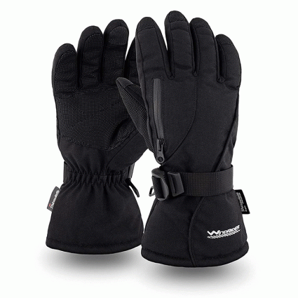 Touch Screen Ski /& Snow Gloves Waterproof Winter Snowboard Gloves for Men /& Women for Cold Weather Skiing /& Snowboarding Touchscreen Compatible with Wrist Leashes Zipper Pocket /& Nylon Shell