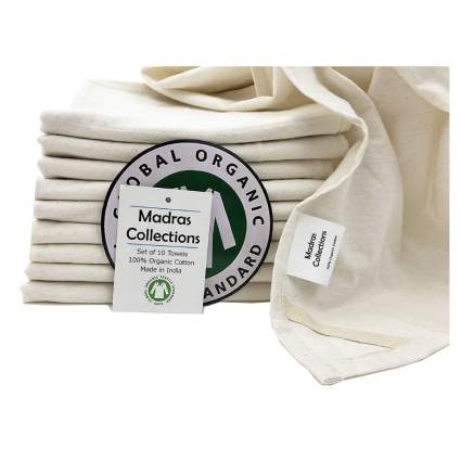 Madras Collections Organic Cotton Flour Sack Dish Towel