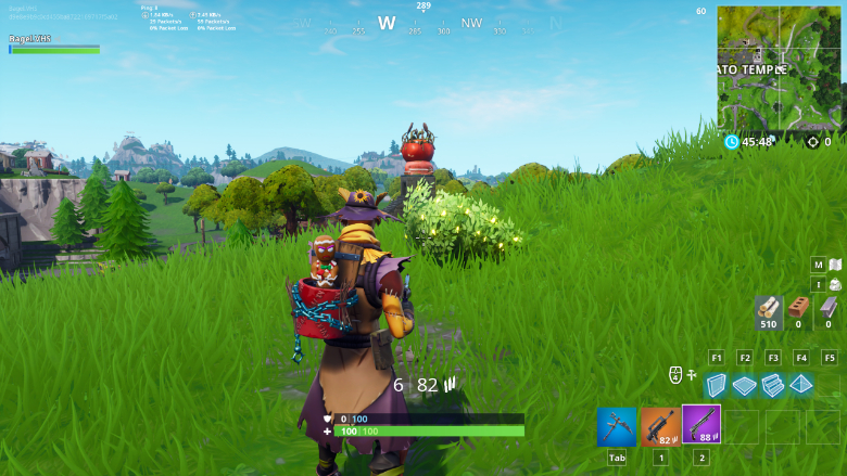 Fortnite Giant Rock Man Crowned Tomato Encircled Tree