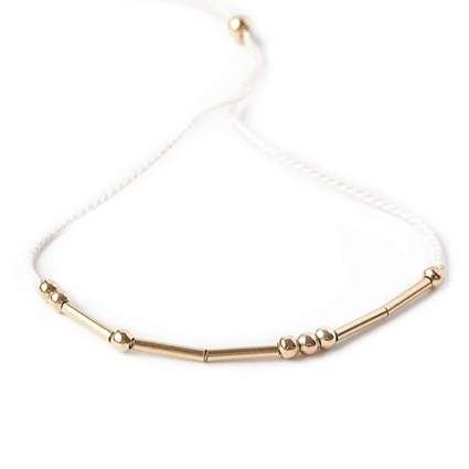 gold morse code bracelet