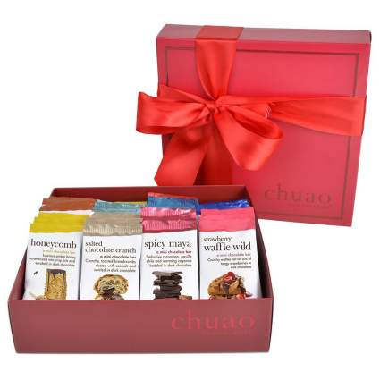 Box or Chuao Chocolatier chocolate bars