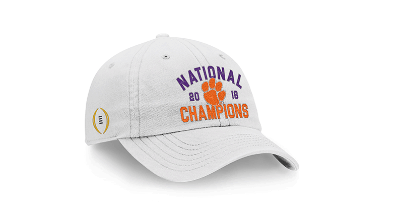 2018 CLEMSON CHAMPIONS Cap Hat Patch Style Tigers NATIONAL CHAMPIONSHIP NCAA O 