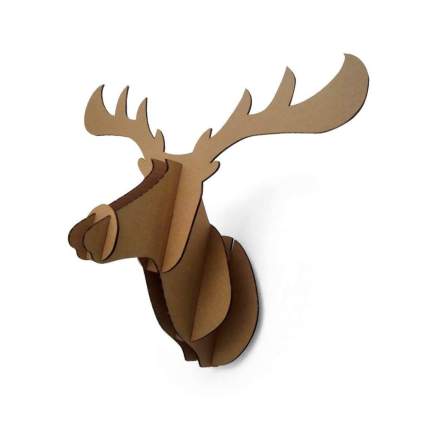 Paper Maker 3d cardboard animal head gag gifts for men