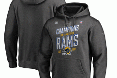 Men's New Era Black/Graphite Los Angeles Rams 2018 NFC Champions