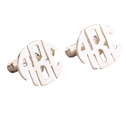 925 Sterling Silver Personalized Cuff Links