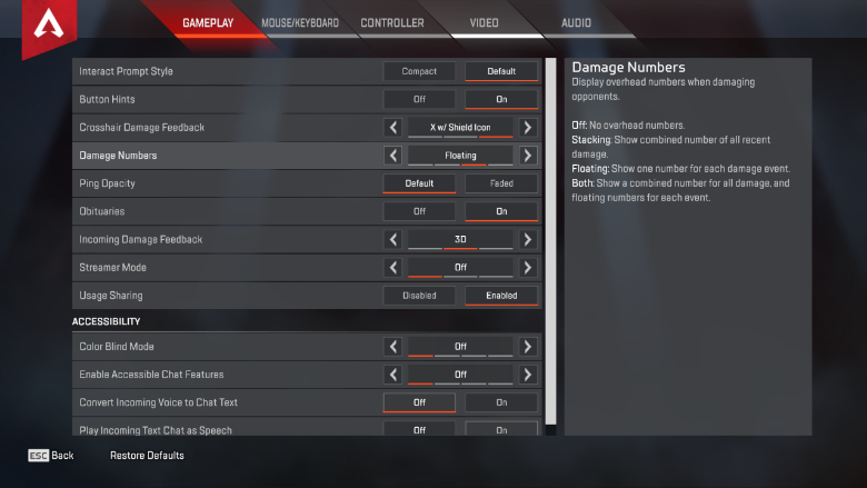 How To Change Your Damage Numbers In Apex Legends Heavy Com