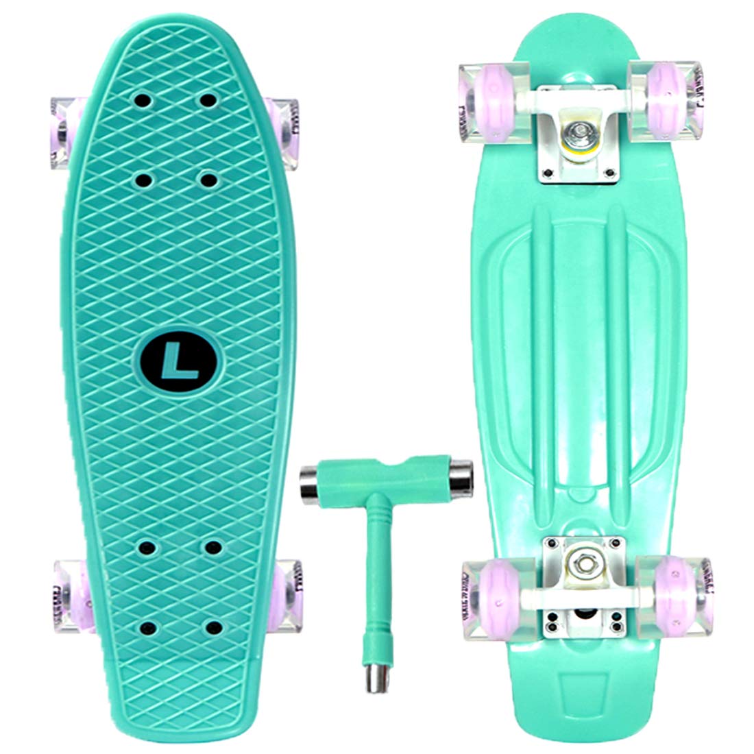 Landwalker 22 Complete Skateboard Banana Cruiser Galaxy Skateboards Boys Girls Kids Board 