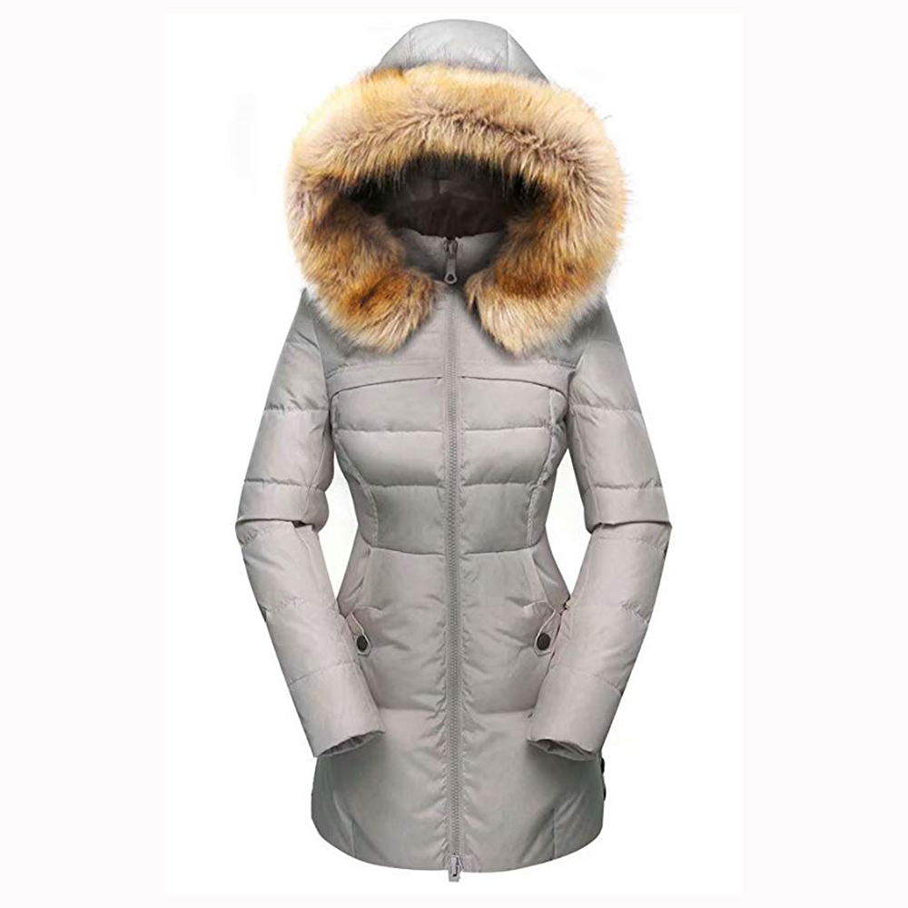 FORUU Best Women Winter Coats Jacket Warm Plus Size Hooded Lady Girl Outerwear Coat Long Faux Fur Fluffy