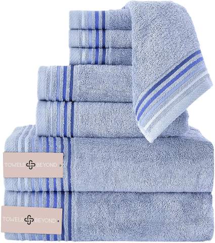 Jml Bamboo Bath Towels 2 Piece Luxury Bath Towel Set for Bathroom(27x55)  Hypoallergenic, Soft and Absorbent, Odor Resistant, Skin Friendly(White)