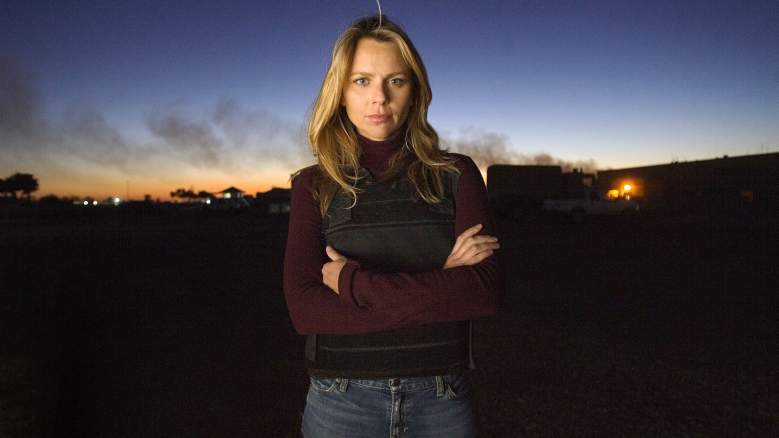 Lara Logan of CBS News appears in Camp Victory in Baghdad, Iraq