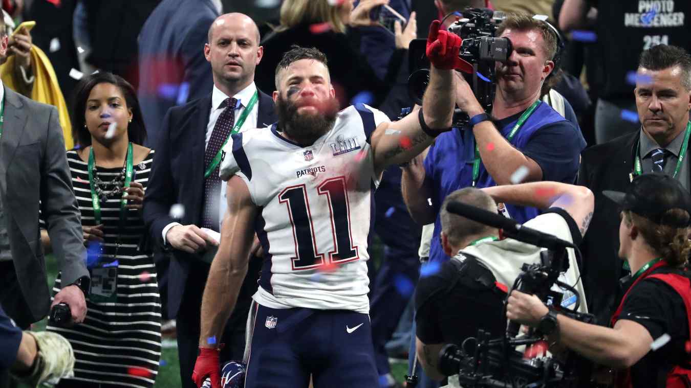 Julian Edelman & Rob Gronkowski Break Super Bowl Record vs. Rams