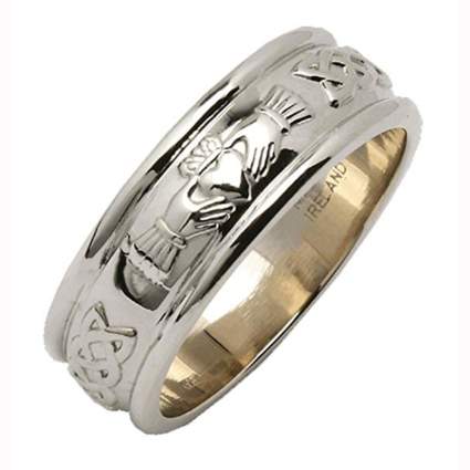 men's sterling silver claddagh ring