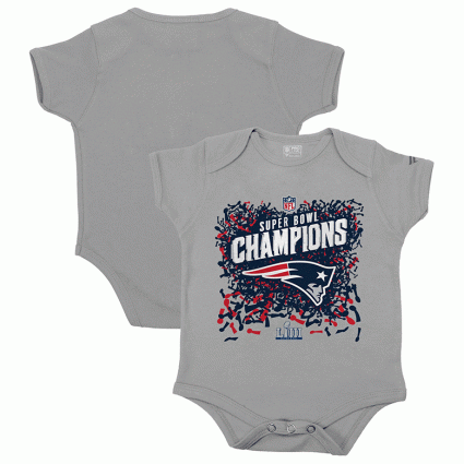 patriots super bowl champions infant bodysuit